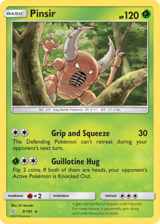 Pinsir 9/181 Sun & Moon Team Up