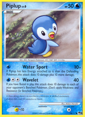 Piplup 16/17 POP POP Series 9
