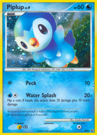 Piplup DP03/56 Diamond & Pearl DP Black Star Promos
