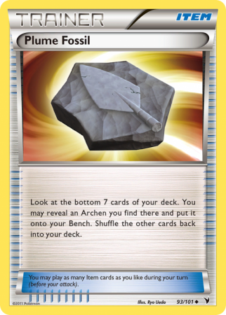 Plume Fossil 93/101 Black & White Noble Victories