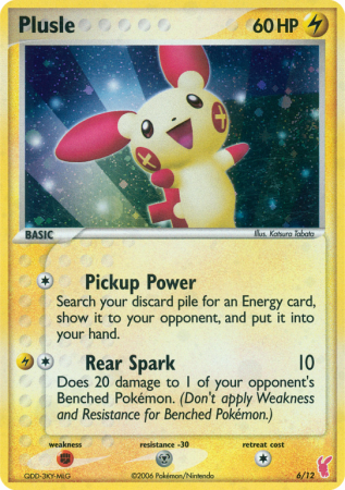 Plusle 6/12 EX EX Trainer Kit 2 Plusle