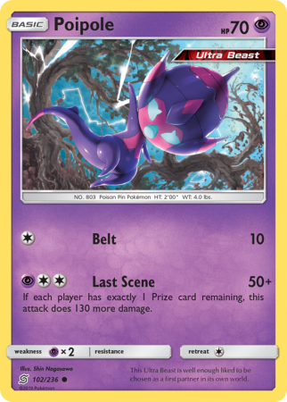 Poipole 102/236 Sun & Moon Unified Minds