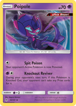 Poipole 55/131 Sun & Moon Forbidden Light