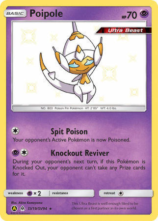 Poipole SV19/94 Sun & Moon Shiny Vault