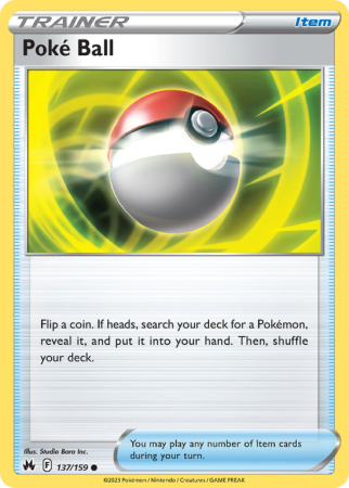 Poké Ball 137/159 Sword & Shield Crown Zenith