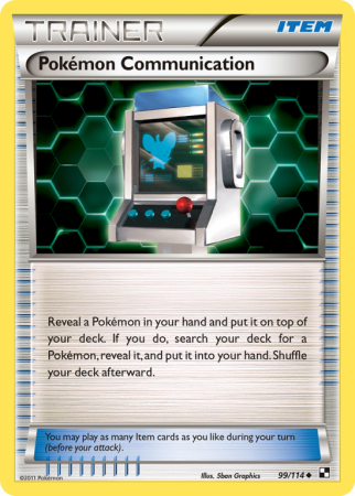 Pokémon Communication 99/114 Black & White Black & White