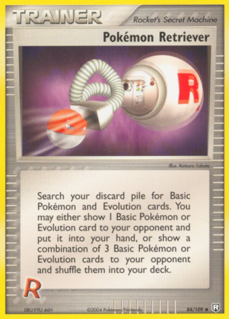 Pokémon Retriever 84/109 EX Team Rocket Returns