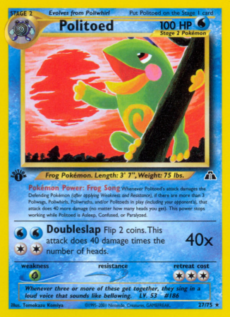 Politoed 27/75 Neo Neo Discovery