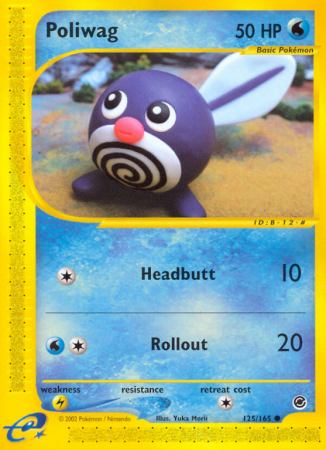 Poliwag 125/165 E-Card Expedition Base Set