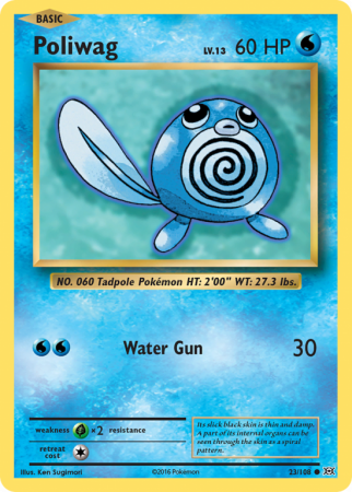 Poliwag 23/108 XY Evolutions
