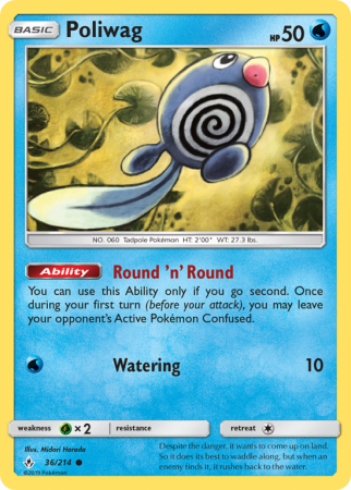 Poliwag 36/214 Sun & Moon Unbroken Bonds