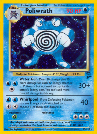 Poliwrath 15/130 Base Base Set 2