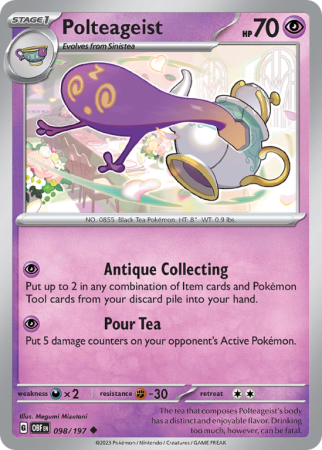 Polteageist 98/197 Scarlet & Violet Obsidian Flames
