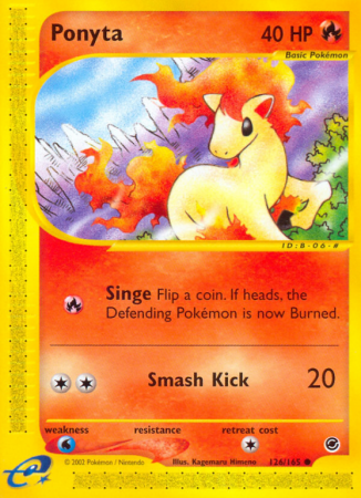 Ponyta 126/165 E-Card Expedition Base Set