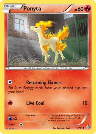 Ponyta 16/114 XY Steam Siege