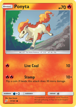 Ponyta 17/181 Sun & Moon Team Up