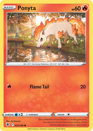 Ponyta 21/189 Sword & Shield Astral Radiance