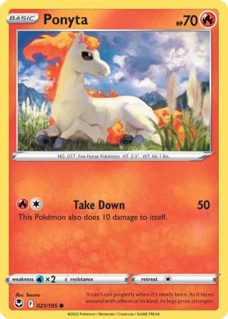 Ponyta 21/195 Sword & Shield Silver Tempest