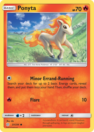 Ponyta 23/236 Sun & Moon Cosmic Eclipse