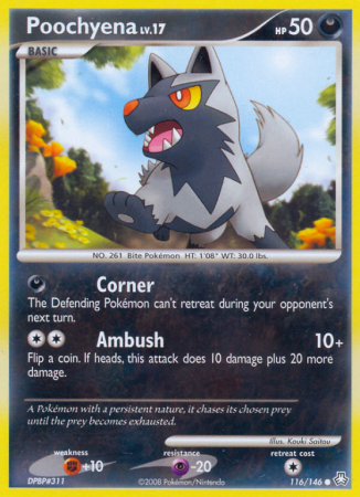 Poochyena 116/146 Diamond & Pearl Legends Awakened