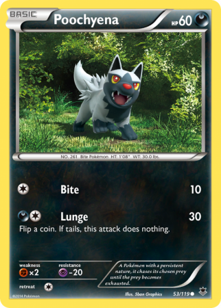 Poochyena 53/119 XY Phantom Forces