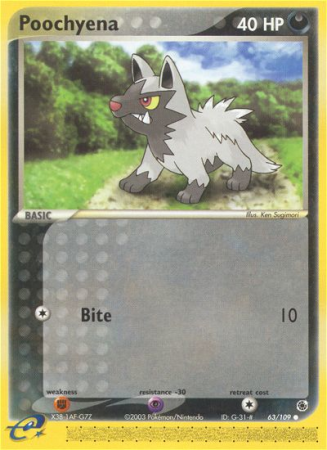 Poochyena 63/109 EX Ruby & Sapphire