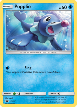 Popplio SM03/156 Sun & Moon SM Black Star Promos
