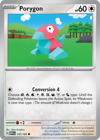 Porygon 137/165 Scarlet & Violet 151
