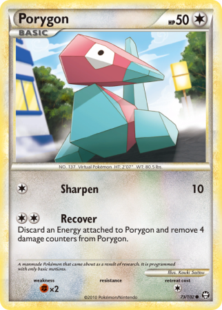 Porygon 73/102 HeartGold & SoulSilver HS—Triumphant