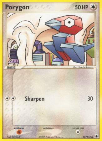 Porygon 80/113 EX Delta Species