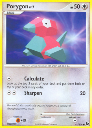 Porygon 81/106 Diamond & Pearl Great Encounters
