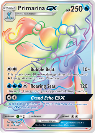 Primarina-GX 149/145 Sun & Moon Guardians Rising