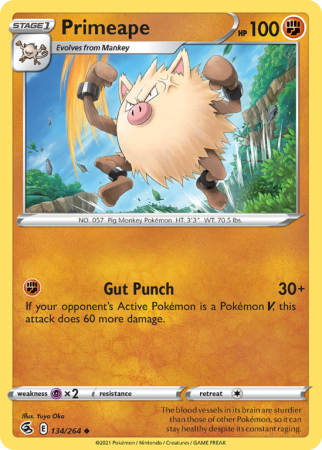 Primeape 134/264 Sword & Shield Fusion Strike