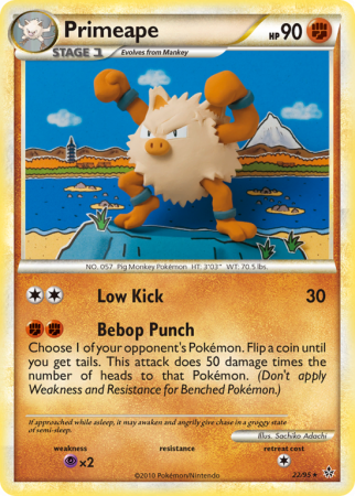 Primeape 22/95 HeartGold & SoulSilver HS—Unleashed