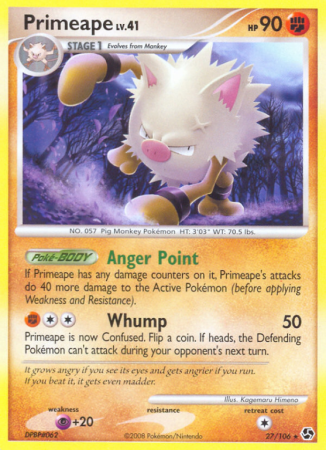 Primeape 27/106 Diamond & Pearl Great Encounters