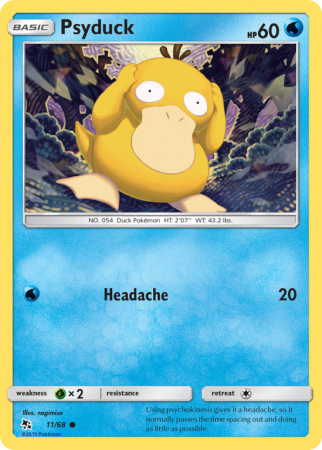 Psyduck 11/68 Sun & Moon Hidden Fates