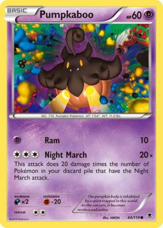 Pumpkaboo 44/119 XY Phantom Forces