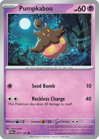 Pumpkaboo 77/182 Scarlet & Violet Paradox Rift