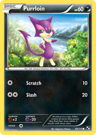 Purrloin 66/114 Black & White Black & White