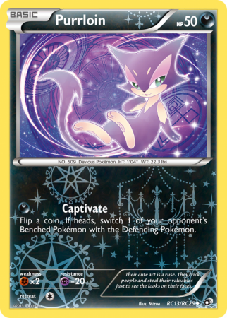 Purrloin RC13/113 Black & White Legendary Treasures