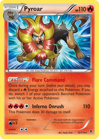 Pyroar 12/119 XY Phantom Forces