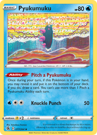 Pyukumuku 77/264 Sword & Shield Fusion Strike