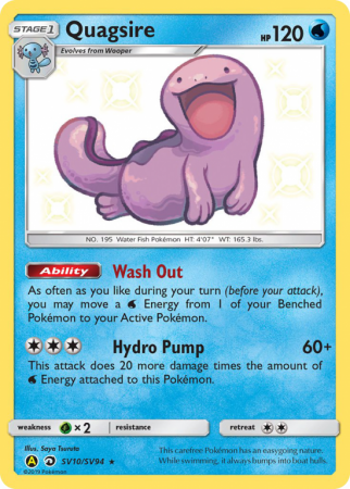 Quagsire SV10/94 Sun & Moon Shiny Vault