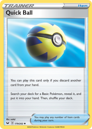 Quick Ball 179/202 Sword & Shield Sword & Shield