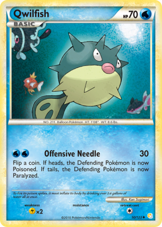 Qwilfish 50/123 HeartGold & SoulSilver HeartGold & SoulSilver