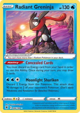 Radiant Greninja 46/189