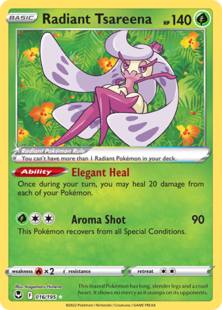 Radiant Tsareena 16/195 Sword & Shield Silver Tempest
