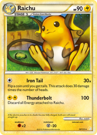 Raichu 10/123 HeartGold & SoulSilver HeartGold & SoulSilver