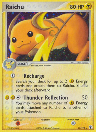 Raichu 12/112 EX FireRed & LeafGreen