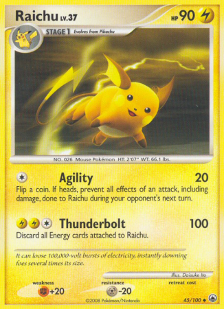 Raichu 45/100 Diamond & Pearl Majestic Dawn